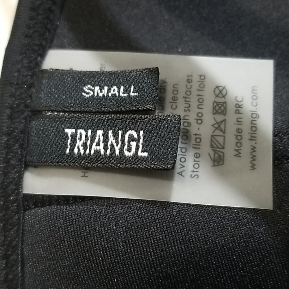 55T Triangl green/white crochet top, various - Picture 4 of 5